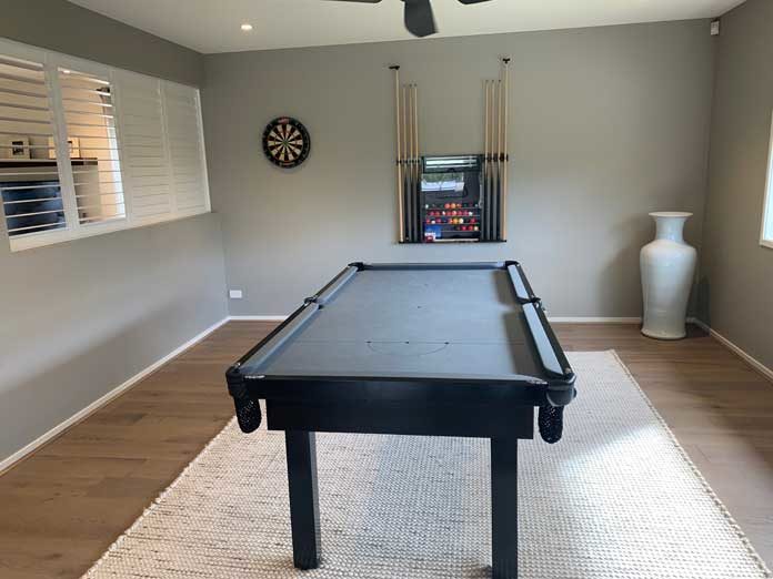 How Much Space Do You Need For A Pool Table Man Cave Advisor   Pool Table Room 696x522 