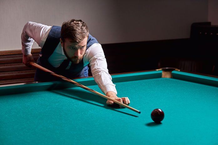 how to properly hold a billiard stick